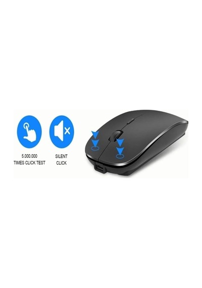 Huaweı Matepad 11 2023 Tablet Uyumlu Bluetooth Şarjlı 2.4ghz Kablosuz Mouse Sessiz Tıklama Dhlblmouseh1