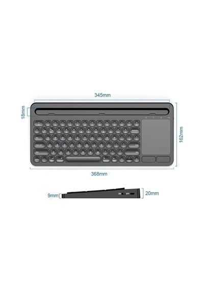 Şarjlı Bluetooth Touchpad Klavye Dual Bağlantı Xiaomi Mi Pad 5 11 İnç Uyumlu Hızlı Ve Kolay Kablosuz