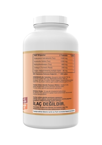 Zma Magnesium Çinko Vitaminb6 60 Tablet Glucosamine Turmenic Root Msm 300 Tablet