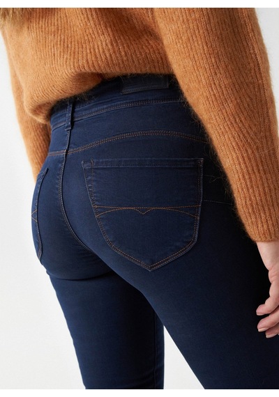 Salsa Jeans Koyu Mavi Kadın Orta Bel Skinny Fit Denim Pantolon 21001382