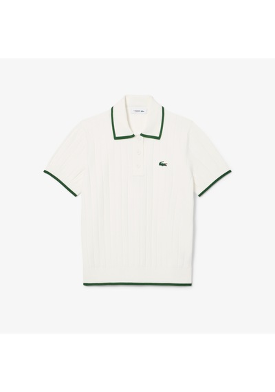 Lacoste Kadın Regular Fit Kısa Kollu Polo Yaka Trikot-shirt Beyaz
