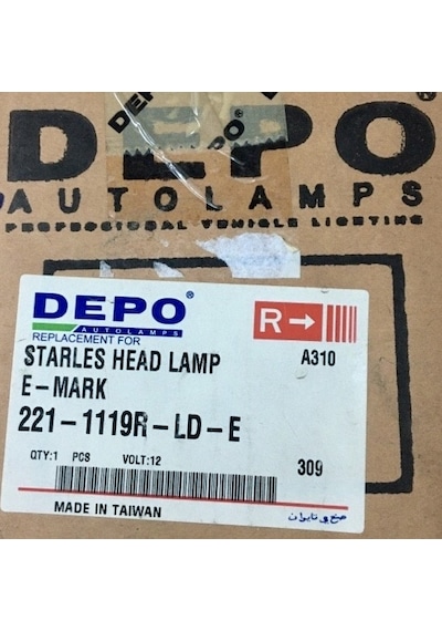 Depo 221-1119r-ld-e Ön Far Sağ Hyundai Starex 02-07