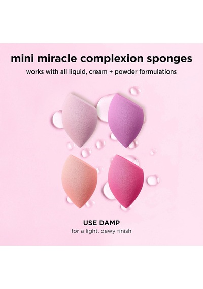 Lexroo 4 Mini Miracle Complexion Sponges - 4 Lü Makyaj Süngeri 1 Paket 1 X 1 Adet