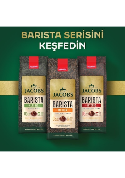 Jacobs Barista Intense Filtre Kahve Öğütülmüş 200 Gr X 4 Adet Öğütülmüş