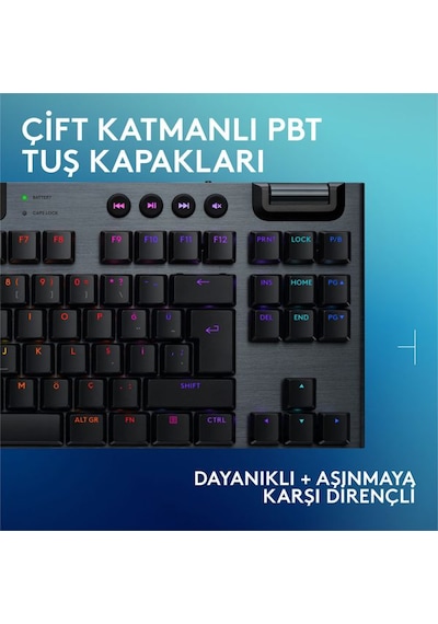Logitech 920-012721 G915 X Lightspeed TKL Low Profile Tactile Switch Kablosuz Klavye