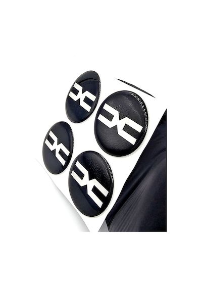 Yeni Nesil Tasarım Damla Sticker Siyah Dacia Jant Göbeği 5.5cm Uyumlu