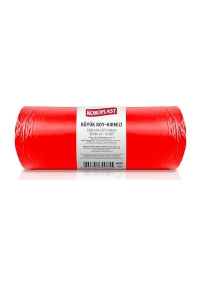 Büzgülü Tıbbi Atık Poşeti Büyük Boy 60x85 Cm, 10x10&apos Lu Sızdırmaz Yırtılmaz Profesyonel Çöp Poşeti, Geri Dönüştürülebilir Kolay Bağlanır Tıbbi Atık Torbası, Hastane, Klinik Büzgülü Çöp Poşeti