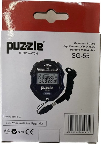 Puzzle Sg-55 Boyun Askılı Dijital Kronometre