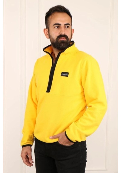 Superfly Men Polar Sweat Erkek Kahverengi Sweatshirt 23208-14 Siyah