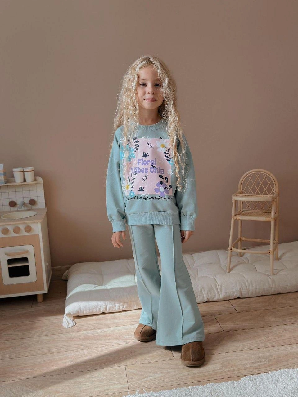 Cg Kids Floral Vibes Baskılı Su Yeşili Kız Çocuk 2 İplik Alt Üst Takım Süper Kalite Kumaş İspanyol P Su Yeşili Cg Kids Floral Vibes Baskılı Su Yeşili Kız Çocuk 2 İplik Alt Üst Takım Süper Kalite Kumaş İspanyol P Su Yeşili