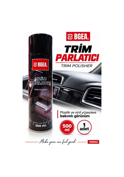 Bgea Trim Parlatıcı Sprey 500 Ml Plastik Ve Vinil Yüzey Bakımı Trim Polisher