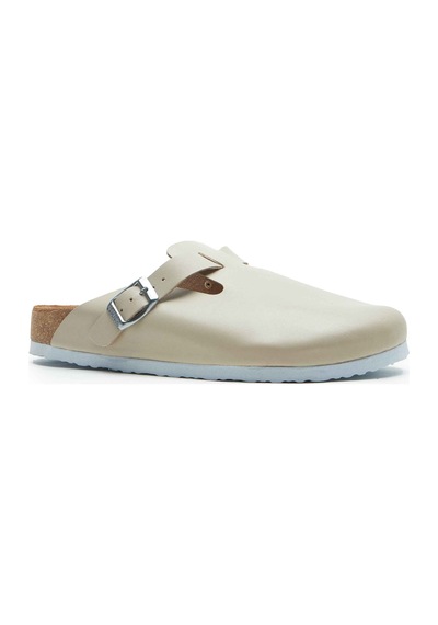 Comfortfusse Capri-n - Erkek Ortopedik Hakiki Deri Sabo Terlik Bej Nappa Deri