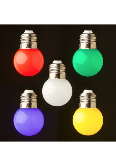 1 Watt 4 Adet 4 Renk E27 Duy Renkli Gece Ampulü, Loş Işık Sevenler İçin Ağaç Feneri Ampulü - 4 Renk