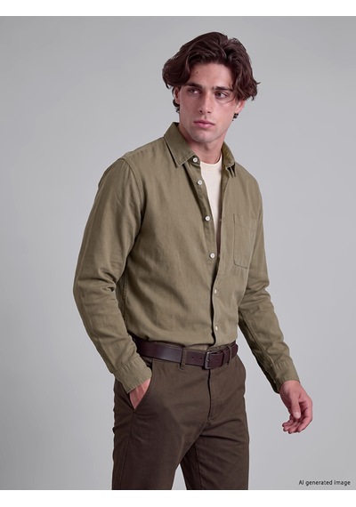 Lcw Vision Haki Regular Fit Gabardin Erkek Gömlek