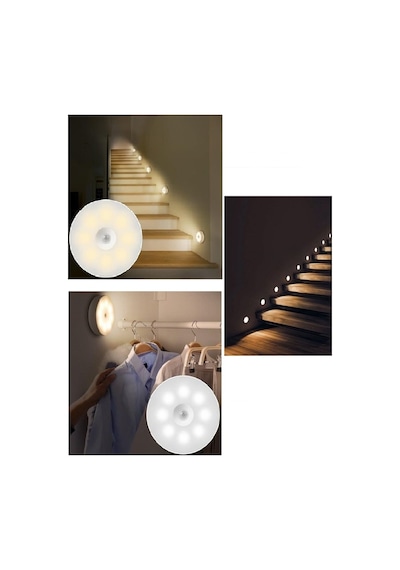 Cata CT-5180G Şarjlı Hareket Sensörlü Yapışkanlı Led Aydınlatma Gün Işığı 3 Adet