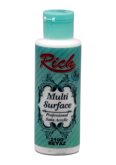 Rich Multi Akrilik Boya 2100 Beyaz 120 Cc
