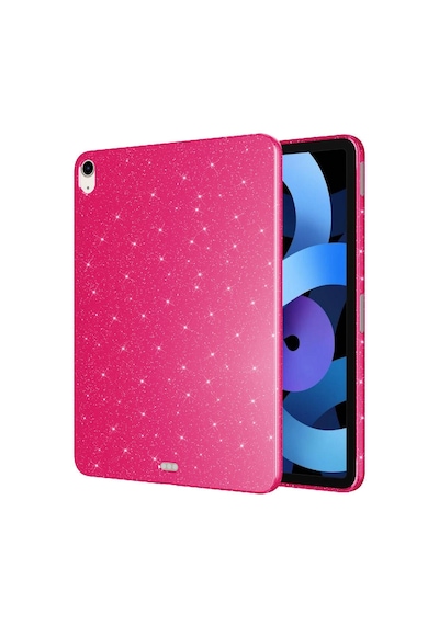 Mobilteam Apple Uyumlu iPad 10.9 2022 10.nesil Simli Parlak Görünümlü Tablet Koton K Tablet Kılıfı
