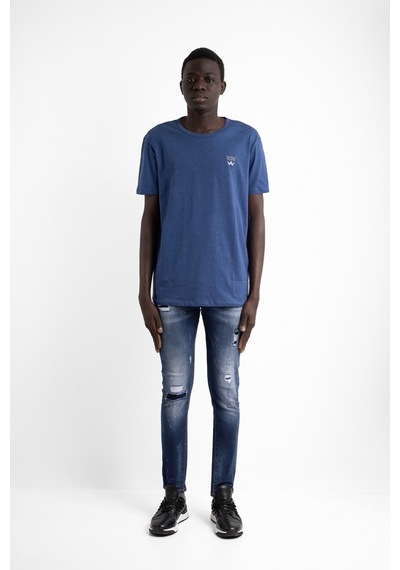 The Wıld Walkıng Erkek Sıfır Yaka T-Shirt-Mavi