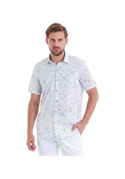 Hatemoğlu Lacivert Comfort Fit Baskılı 100% Pamuk Slim Yaka Kısa Kollu Gömlek 24d190000006 Lb1 Lacivert Hatemoğlu Lacivert Comfort Fit Baskılı 100% Pamuk Slim Yaka Kısa Kollu Gömlek 24d190000006 Lb1 Lacivert