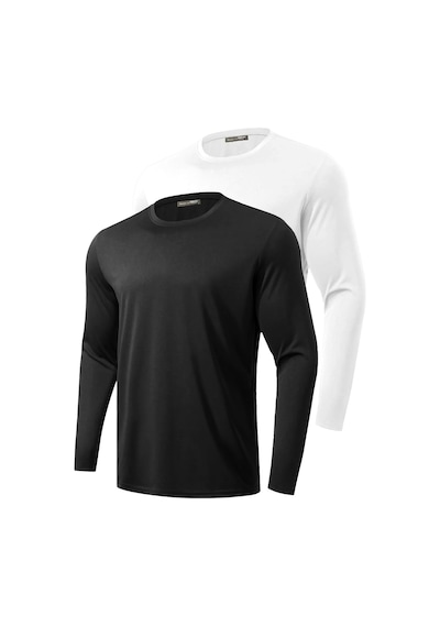 Ghassy Co. Ghassy Co. 2'li Paket Erkek %100 Pamuklu Likralı Spor Koşu Günlük Antrenman Uzun Kollu Penye T-shirt Diğer