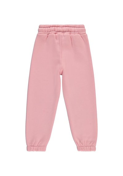 Civil Girls Daily Wear Baskılı 6-9 Yaş Eşofman Altı - Pudra Koyu Pudra