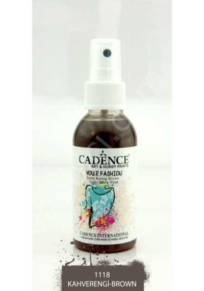 Cadence Your Fashion Sprey Kumaş Boyası - 1118 Kahverengi