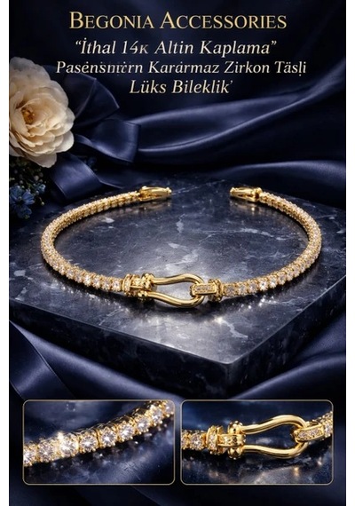Kadın Bileklik Zirkon Taşlı 14k Altın Kaplama 925 Ayar Gümüş Kaplama Kararmaz Paslanmaz Şık Zarif Lüks Hediyelik Kadın Takı Günlük Ve Özel Gün Bileklik 21 Cm A6 Altın Kadın Bileklik Zirkon Taşlı 14k Altın Kaplama 925 Ayar Gümüş Kaplama Kararmaz Paslanmaz Şık Zarif Lüks Hediyelik Kadın Takı Günlük Ve Özel Gün Bileklik 21 Cm A6 Altın