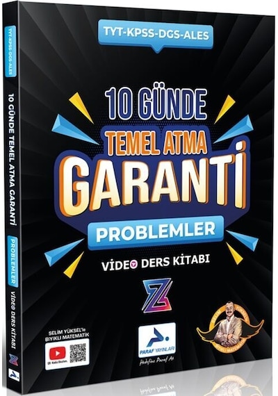 Paraf Yayınları Tyt Problemler Z Takımı 10 Günde Temel Atma Garanti Video Ders Kitabı