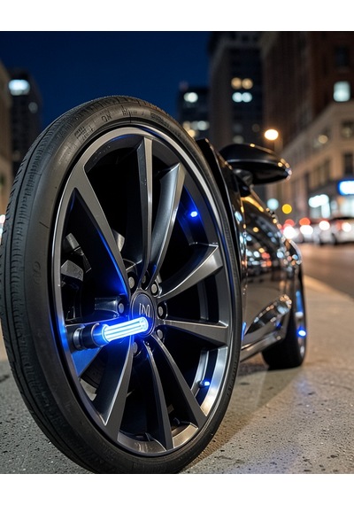 4'lü Araç Sibop Led Işığı Otomatik Açılan Lastik Işığı Seti 0