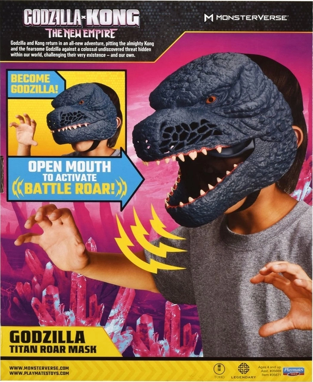 Mn306000 Godzilla Vs. Kong Sesli Maske - 35699