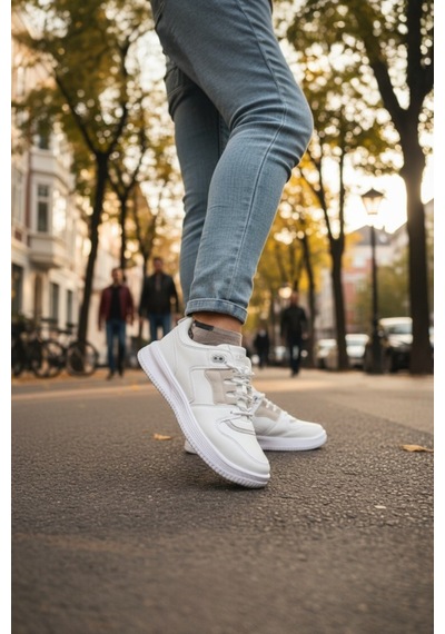 Enoch Erkek Beyaz Günlük Spor Ayakkabı Kalın Tabanlı Sneaker Süet Detaylı Ve Parçalı Tasarım Beyaz Enoch Erkek Beyaz Günlük Spor Ayakkabı Kalın Tabanlı Sneaker Süet Detaylı Ve Parçalı Tasarım Beyaz