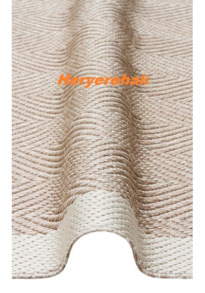Mono Mno 02 Beıge Hav Toz Vermez Kaymaz Tabanlı Şık Kilim