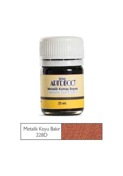Artdeco Metalik Kumaş Boyası 25Ml Koyu Bakır 228D