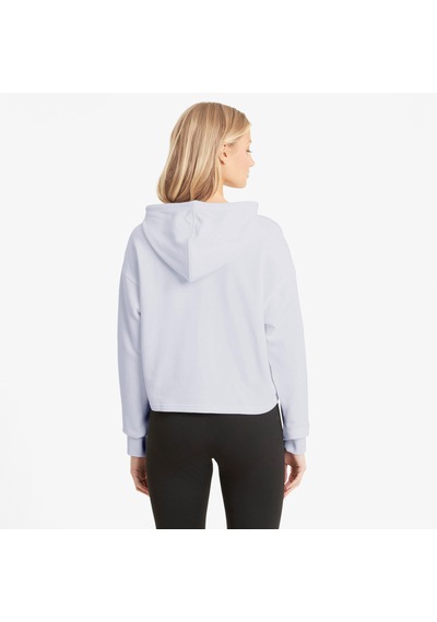 Puma Essentials Cropped Logo Rose Dust Kadın Beyaz Sweatshirt