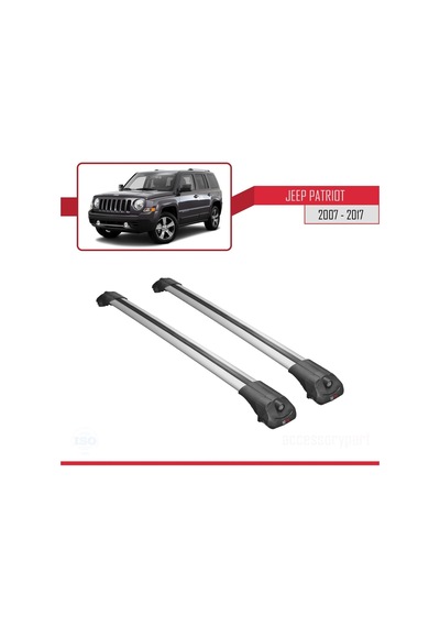 Jeep Patriot 2007-2017 Arası İle Uyumlu Ace-1 Ara Atkı Tavan Barı Gri