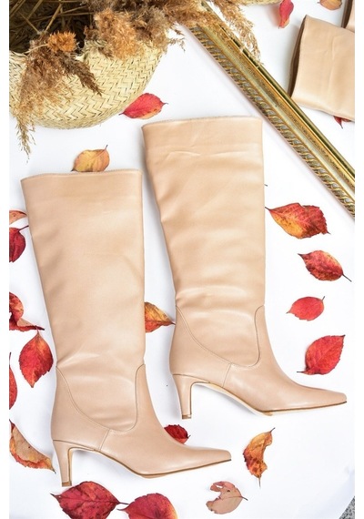 Fox Shoes Ten Kısa Topuklu Kadın Çizme L882870409