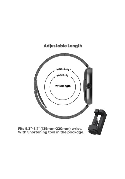 Bileklik Xiaomiredmi Watch 4 İle Uyumlu, Birinci Sınıf Paslanmaz Çelik Metal Ayarlanabilir Yedek Kayış, Kadın/erkek İçin