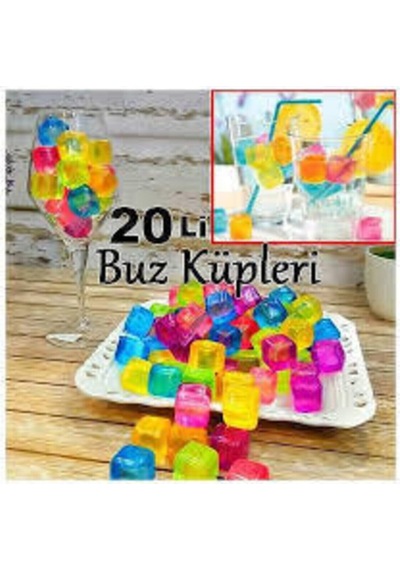 Serinletici Ve Rengarenk Tükenmez Buz Küpleri 20 Adet - 869124252 Diğer