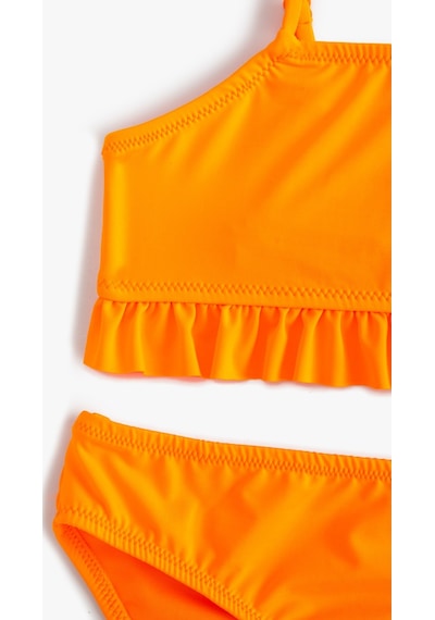 Koton Bikini Takımı Fırfırlı Askılı Fuşya 3skg00024bm 3SKG00024BM332 Fuşya