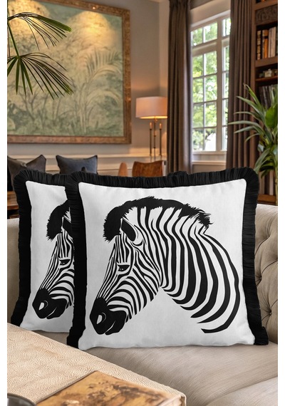 Zebra Figürlü Saçaklı Yastık Kılıfı - Monokrom Safari Modern Siyah Kenarlı Püsküllü Kırlent Kılıfı Mat Kumlu Zeytin Zebra Figürlü Saçaklı Yastık Kılıfı - Monokrom Safari Modern Siyah Kenarlı Püsküllü Kırlent Kılıfı Mat Kumlu Zeytin