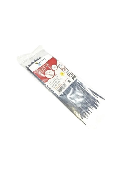 20cm Siyah Kablo Bağı 2,5 Mm Plastik Kelepçe - 100 Adet Nylon Düzenleyici