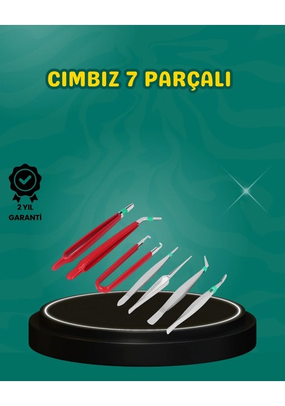 Antistatik 7 Li Hassas Cımbız Takımı Manyetik Olmayan Uçlu 21890298