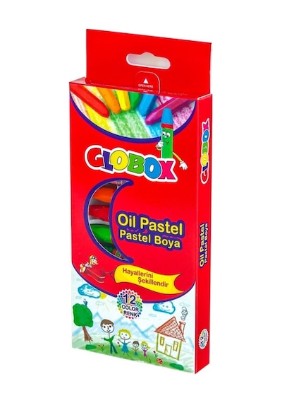 12 Renk Pastel Boya Kırmızı
