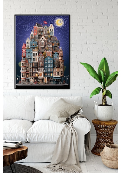 Anatolian 1000 Parçalık Puzzle - Amsterdam Starry Night 1183