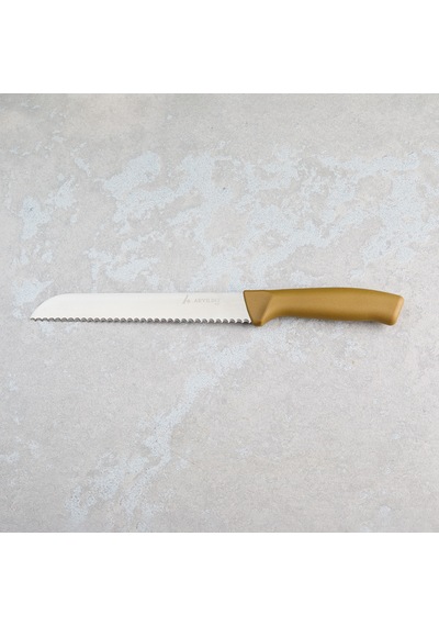 Aryıldız Rexa Tırtıklı Ekmek Bıçak Gold 19 Cm Renkli