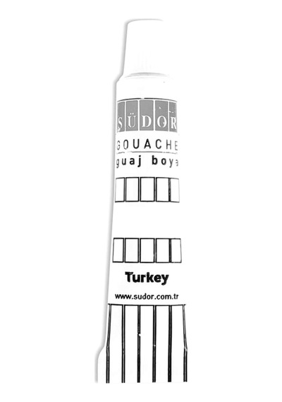 Südor Guaj Boya Siyah Küçük Tüpte - 4 Adet Siyah