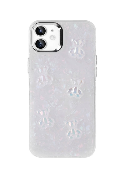 More Tr Apple Uyumlu iPhone 11 Uyumlu Kabartma Figürlü Parlak Mtr Eralli Silikon Kılıf-ayı