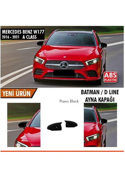 Ebal Otomotiv Mercedes W177 Batman Yarasa Ayna Kapağı Piano Black 2018-2021