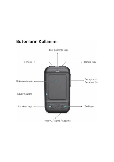 Powermaster Pm-24935 Dokunmatik Yüzeyli Kablosuz Bluetooth Akıllı Telefon Kumandası Kamera Tiktok Reels Kontroller