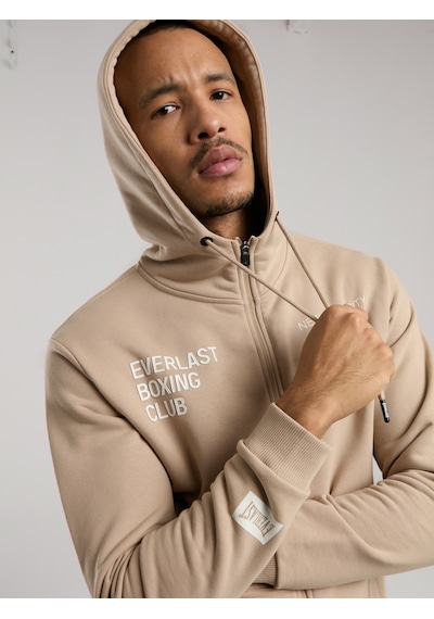 Everlast Boxing Club Regular Kum Erkek Full Zip Kapüşonlu Sweatshirt Kum